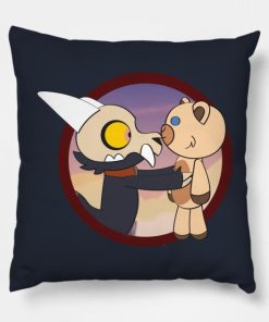 King The Owl House And Bear Throw Pillow Official The Owl House Merch