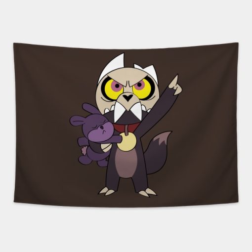 The Owl House King And Rabbit Plush Tapestry Official The Owl House Merch