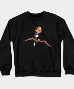 The Owl House Luz Is Flying Crewneck Sweatshirt Official The Owl House Merch