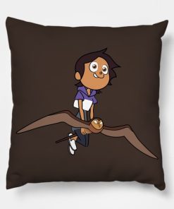 The Owl House Luz Is Flying Throw Pillow Official The Owl House Merch