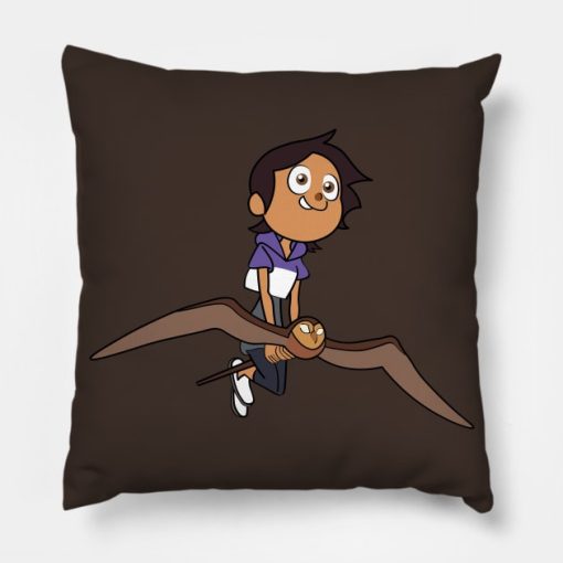 The Owl House Luz Is Flying Throw Pillow Official The Owl House Merch