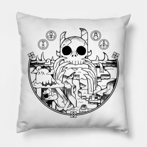 The Owl House Circle Throw Pillow Official The Owl House Merch