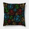 Papa Titan Glyphs The The Owl House Throw Pillow Official The Owl House Merch