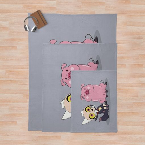 King And Waddles Throw Blanket Official The Owl House Merch