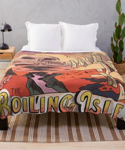 Visit The Boiling Isles - The The Owl House Mock Travel Poster Throw Blanket Official The Owl House Merch