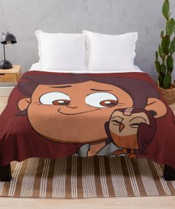 Luz And Owlbert | The The Owl House Throw Blanket Official The Owl House Merch