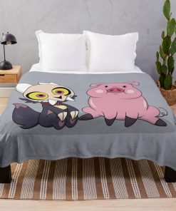 King And Waddles Throw Blanket Official The Owl House Merch