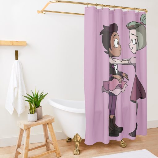 Lumity Dance ❘ The The Owl House Shower Curtain Official The Owl House Merch