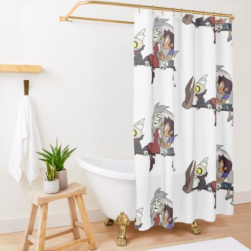 The The Owl House - Flying Shower Curtain Official The Owl House Merch