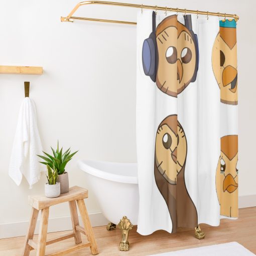 Hooty Pack The The Owl House Shower Curtain Official The Owl House Merch