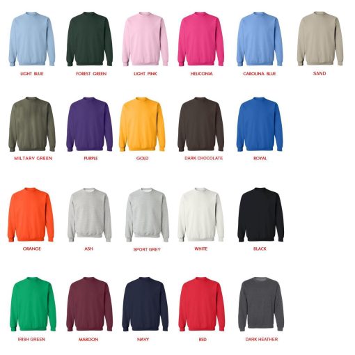 sweatshirt color chart - The Owl House Shop