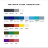 tank top color chart - The Owl House Shop